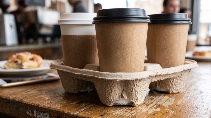 Pulp Fiber 4-Cup Carrier